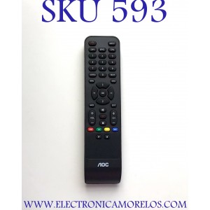 CONTROL REMOTO ORIGINAL NUEVO PARA TV AOC / NUMERO DE PARTE 7601-320012-0044AOC1-WZSC7601RA0 / 7601-320012-0044AOC1-WZSC7601RA0-1973101218